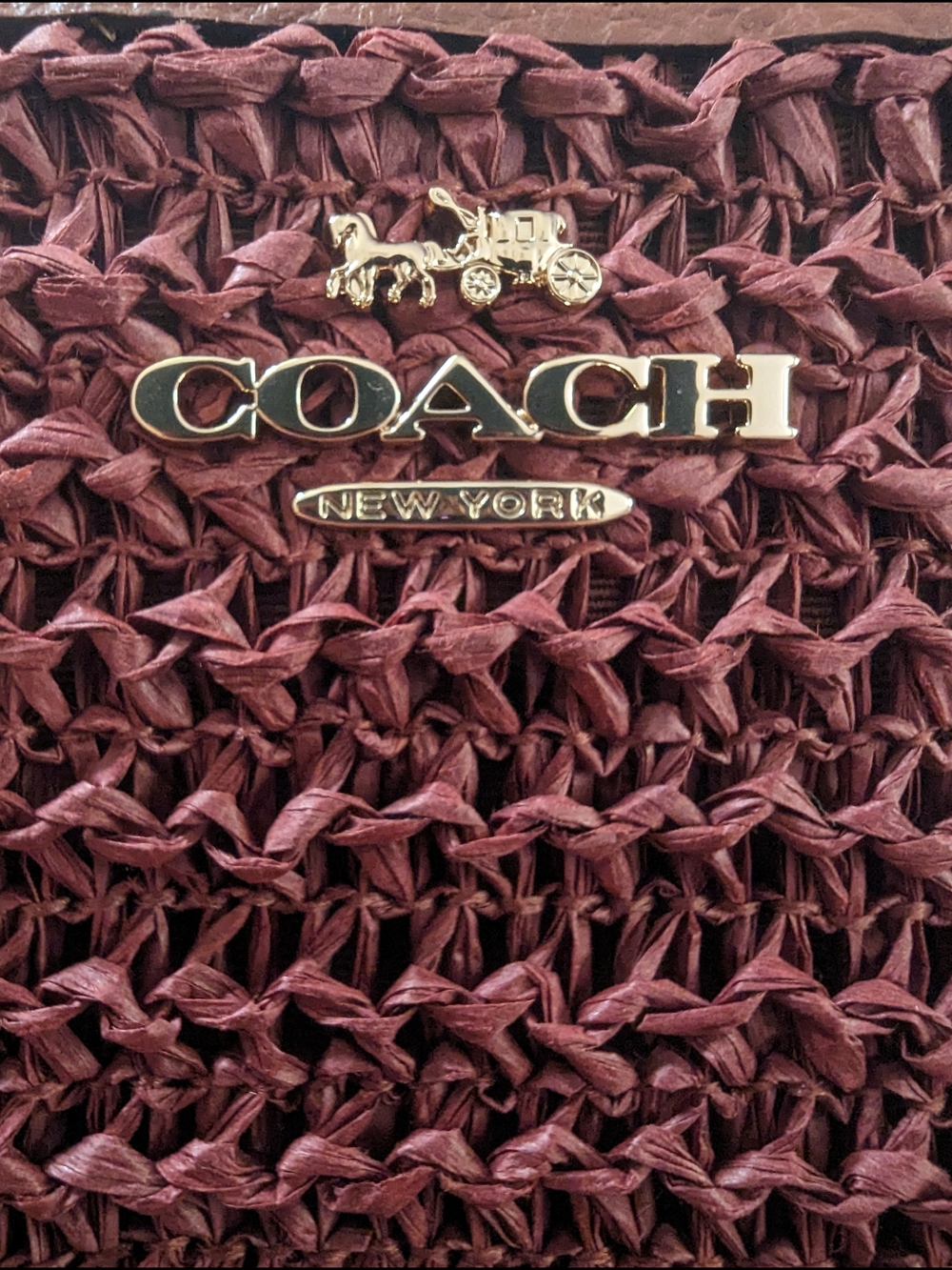 NWT- Coach Large Zip Wristlet Gold/ Russet - Picture 8 of 8